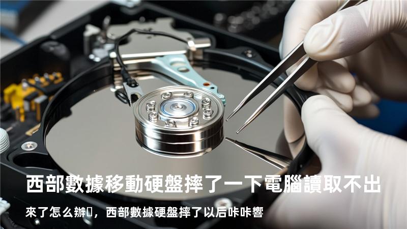 西部數據移動硬盤摔了一下電腦讀取不出來了怎么辦，西部數據硬盤摔了以后咔咔響